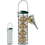 Mangeoire pour oiseaux  accrocher, lot de 2, borne  nourriture pour oiseaux, avec toit, fer 31 cm, ...