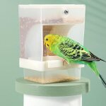Mangeoire oiseaux automatique, mangeoire pour animaux compagnie, accessoire cage mangeoire automatique ...