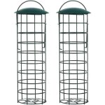 Mangeoire pour oiseaux ext�rieur - boules de graisse pour petits oiseaux sauvages, vert fonc�