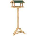 Mangeoire � oiseaux et support 37x28x100cm bois de sapin massif