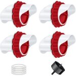 Mangeoire poules, mangeoire poule automatique, 4 ports diy mangeoire � volaille gravit� kit pour seaux ...