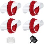 Mangeoire poules, mangeoire poule automatique, 4 ports diy mangeoire � volaille gravit� kit pour seaux ...