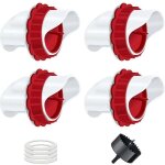 Mangeoire poules, mangeoire poule automatique, 4 ports diy mangeoire � volaille gravit� kit pour seaux ...