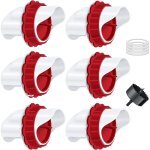 Mangeoire poules, mangeoire poule automatique, 6 ports diy mangeoire � volaille gravit� kit pour seaux ...