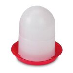 Mangeoire pour poussins 1er �ge 1, 5 kg sans pattes, 19x20 cm, rouge