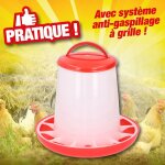 Mangeoire spciale poules et poulets - diametre 25x26cm