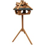 Toboli - mangeoire sur pied ? 115 cm ? en bois de sapin ? avec lucarnes ? abri nichoir pour oiseaux sauvages ... Toboli - mangeoire sur pied ? 115 cm ? en bois de sapin ? avec lucarnes ? abri nichoir pour oiseaux sauvages ...