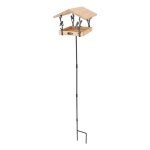 Mangeoire sur pique en pin et fer