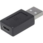 Manhattan usb 2. 0 adaptateur [1x usb 2. 0 type a m�le - 1x usb - c� femelle] connecteur utilisable des ...