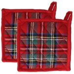 Manique 18x18 cm coton rouge