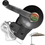 Manivelle de parasol de terrasse diam�tre 43 mm robuste antirouille rotatif universel poign�e amovible ...