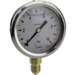 Manomtre 63r10. mge raccordement (manomtre): par le dessous 0  10 bar filetage extrieur 1 / 4 1 pc(s) ...