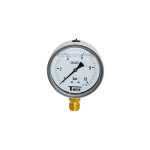 Sferaco - manomtre boitier inox  bain de glycrine radial mle 1 / 2' (15 / 21) - 100 - pression 0 ...