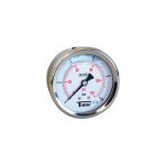 Manom�tre boitier inox � bain de glyc�rine radial m�le 1 / 4' (8 / 13) - pression 0 / 40 bar sferaco
