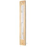 Manom�tre � colonne d'eau en forme de u, �chelle de 60 mbar, avec base en bois et tube en plexiglass