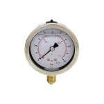 Manom�tre avec glyc�rine pression: 0 - 40 bar, boitier 63mm raccordement: 1 / 4' dessous
