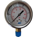 Manometre inox � bain glycerine - 1 / 4 pouce � 63 mm 0 - 2, 5 bars - mt bk