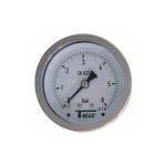 Sferaco - manomtre tout inox  cadran sec axial mle 1 / 4' (8 / 13) - 63 - pression 0 / 40 bar