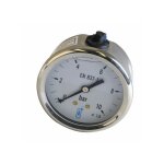 Manom�tre inox, glyc�rine � 63mm, 0 / 10bar - diff