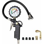 Manometre pression pneu, numrique manomtre pneu, pistolet de gonflage manomtre avec 4 bouchons de ...