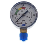 Manom�tre avec rep�re rouge et vert - abs manom�tre de filtre a sable piscine 3 bars - filetage 1 / 4 ...