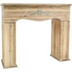 Aubry gaspard - manteau de chemine en pin naturel montagna