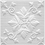 Marbet design dalles plafond en polystyr�ne eps 6 d�cors diff�rents 50x50cm paquet �conomique: grono, ...