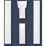 Marbet design pilastre polystyrne mur colonne moulure dcor colonne plat: pl - 02, blanc