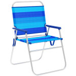 Marbueno summer chaise pliante bleu confortable jardin