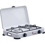 Marca - fornello a gas 2 fuochi con coperchio camping multifire 2 Marca - fornello a gas 2 fuochi con coperchio camping multifire 2