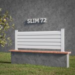 Mon march� d�co - kit cl�ture slim pvc blanc h. 72 cm x l. 11. 10 m - 5 lisses claire - voie