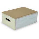 Marchepied en bois 15 cm - avec rev�tement li�ge pour salle de bain ou dans la maison - anti d�rapant ...