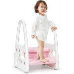Costway - marchepied enfant 2 marches antidéparant pour apprentissage de la propreté avec accoudoir de ... Costway - marchepied enfant 2 marches antidéparant pour apprentissage de la propreté avec accoudoir de ...