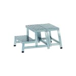 Centaure - marchepied industriel modulaire modulo step 2 marches xl - hauteur de travail 2, 40m Centaure - marchepied industriel modulaire modulo step 2 marches xl - hauteur de travail 2, 40m