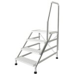 Marchepied modul aluminium 4 marches + 1 rampe - tubesca