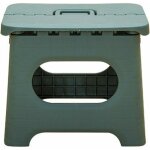 Phasat - marchepied pliant avec poigne, petit tabouret en plastique portable et pliable (l, vert)