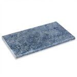 Margelle de piscine pierre naturelle adana - 61x33x3 cm - bord rond - gris bleu