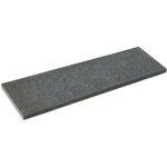 Ro'ma nature - margelle de piscine pierre naturelle granit - 100x35x4 cm - bord droit - noir