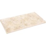 Margelle de piscine travertin 1er choix - 61x33x3 cm - bord droit - beige light