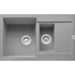 Franke - maris - �vier en fragranit mrg 651 - 78, 78x50 cm, pierre gris 114. 0285. 340