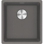 Franke - maris mrg 110 - 37 evier sous plan 40x43cm en fragranit + , pierre grise (mrg110 - 37sk)