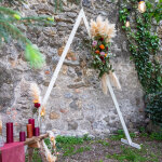 Mariage arche - grande arche mariage bois triangle 2, 15m - arche en bois pour d�coration de mariage ...