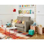 Lisa design - marilia - canap� 2 places - convertible d�plimousse - en velours c�tel�