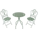 Axi marilou table et chaise bistrot, 2 chaises 1 table, ensemble bistro ext�rieur vert pastel, style ...