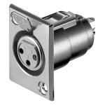 Prise femelle pour châssis de microphone, 3 pin, prise xlr encastrée (3 broches, stéréo). branchement ... Prise femelle pour châssis de microphone, 3 pin, prise xlr encastrée (3 broches, stéréo). branchement ...