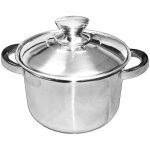 Marmite avec couvercle en acier inoxydable 18 / 8 32 x 18 cm - 14, 4 l mod.