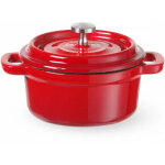 Marmite en fonte �maill�e 0, 27 l rouge - hendi 626856