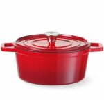 Marmite en fonte maille 3, 7 l rouge - hendi 626832