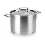 Marmite inox lacor avec couvercle, capacit 10 litres, 28 cm