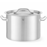 Marmite moyenne avec couvercle budget line 9 l 250 x 180 cm - hendi 832820